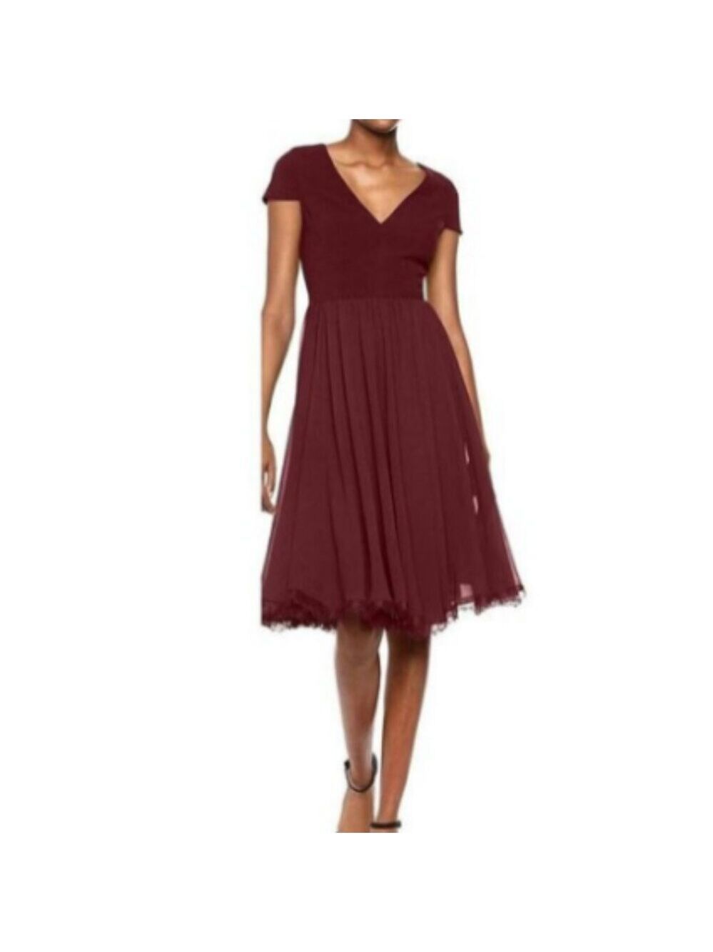 DRESS THE POPULATION "Corey" Magenta Dress Small NWT